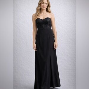Lulu's Black Lace Maxi Dress